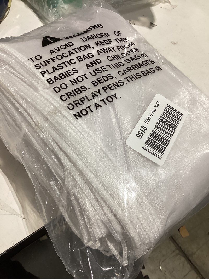 Condition photo showing Good Condition for white organza chair sashes bows 50 pack universal chiffon chair ties knots for wedding party reception ceremony decora, white bows for chairs