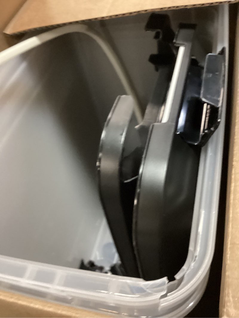 Condition photo showing Good Condition for IRIS USA Dog Food Storage Container, 2 Pack, Up to 30 lbs Each, Airtight Seal for Freshness, Wheels for Rolling, Easy One Hand Opening, Made in USA, BPA Free, Clear/Black