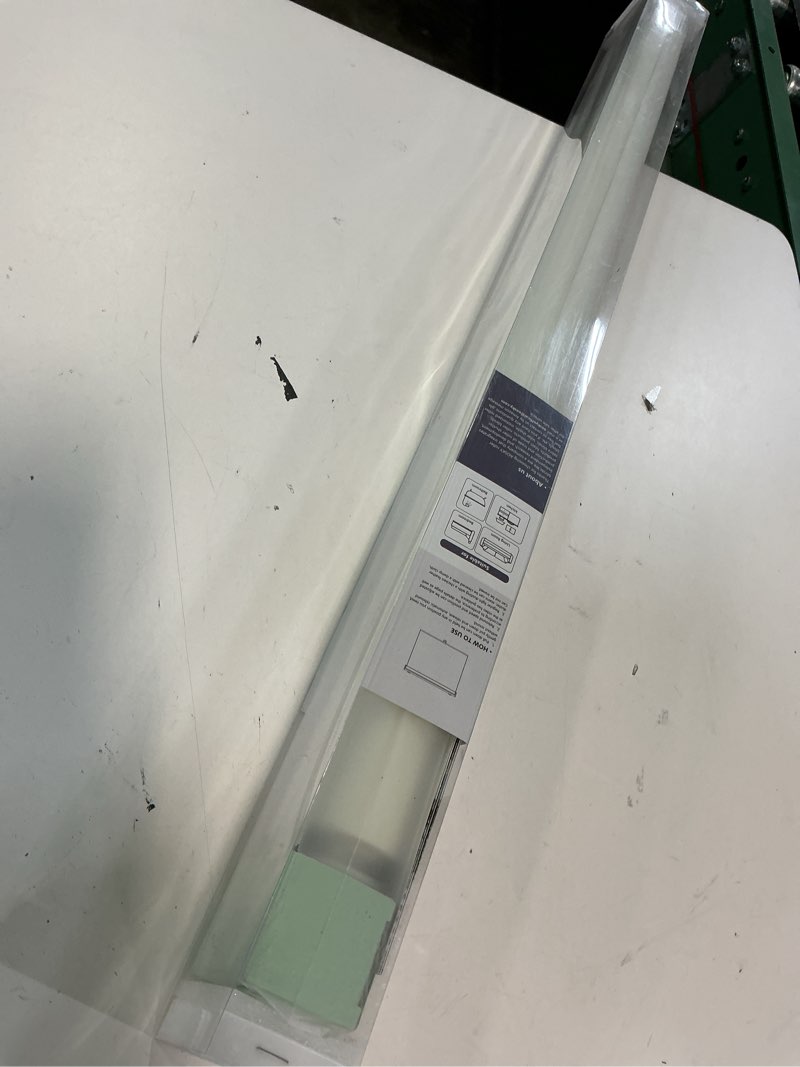 Condition photo showing Good Condition for aosky cordless roller shades blackout blinds for windows room darkening rolled up shades with spring system, uv protection window shades door blinds for home and office (29" w x 72" h, ivory) 29"w x 72"h ivory