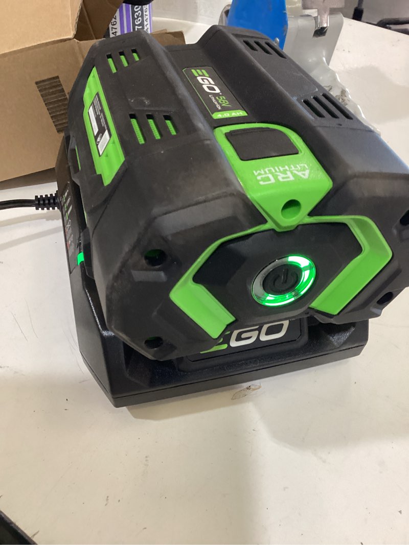 Condition photo showing Good Condition for ego power+ 56v arc lithium battery and charger