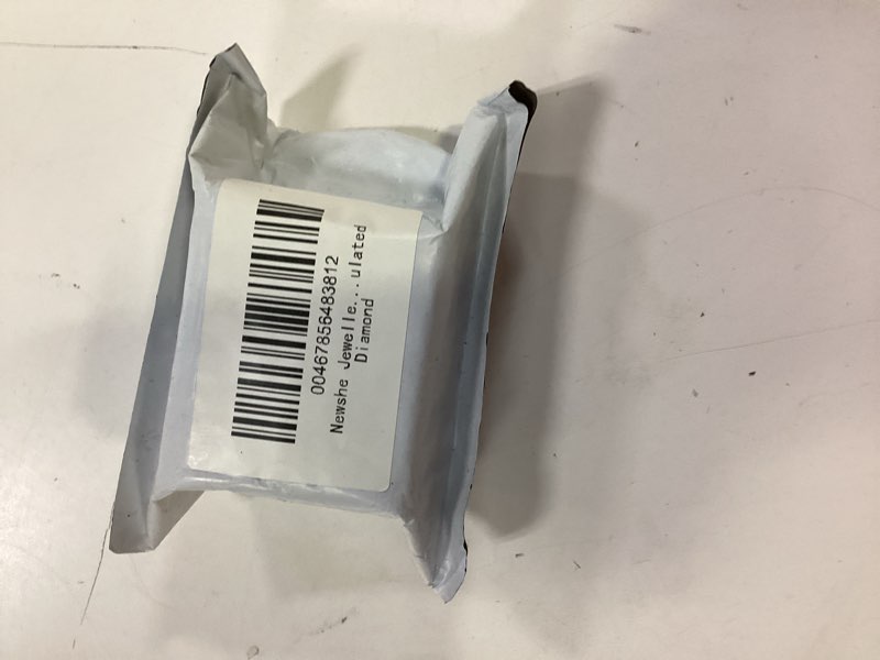 Condition photo showing New/Like New for newshe jewellery 8mm princess aaaaa cz stud earrings for women rhodium halo jewelry set simulated diamond