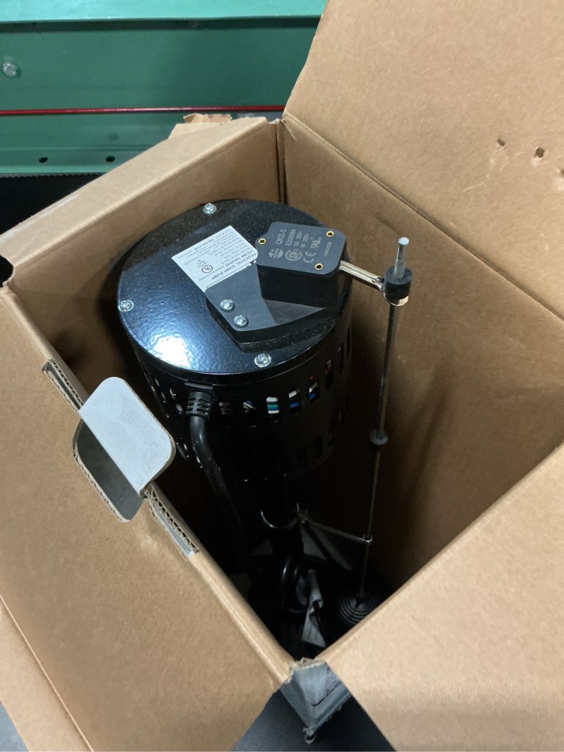 Condition photo showing As Is for utilitech 1/3-hp 58-gpm thermoplastic pedestal sump pump