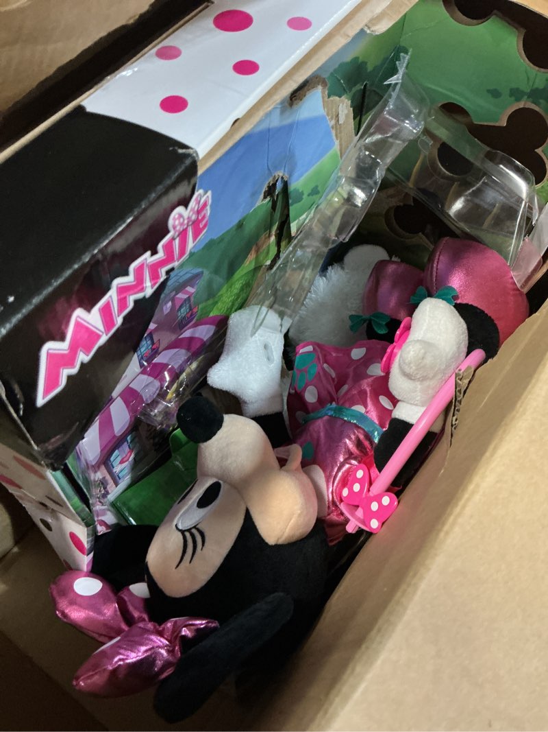 Condition photo showing As Is for Minnie's Walk & Play Puppy Feature Plush, Officially Licensed Kids Toys for Ages 3 Up by Just Play