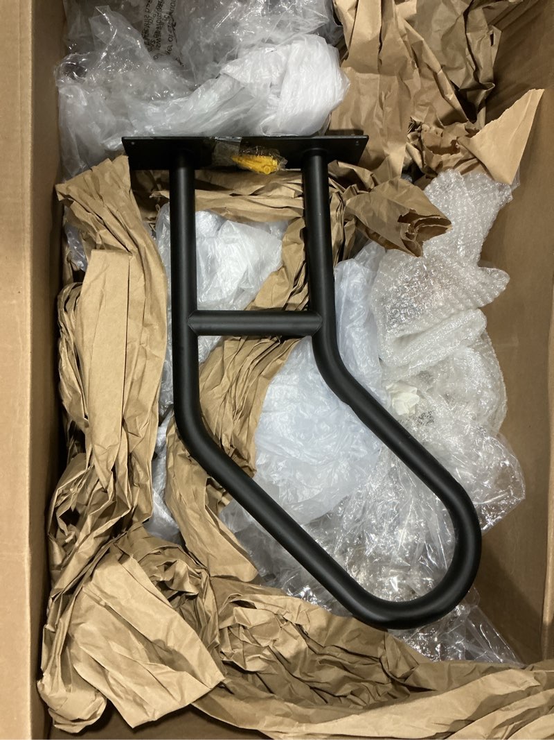 Condition photo showing Good Condition for SIMILAR TO 1pcs Hand Rails for Outdoor Steps, Indoor U-Shaped Wall Mount Stair HandRail, Metal Iron Outdoor Grab Bar Black Hand railings for The Elderly, Kids, Disabled, Pregnant Women 22.8\"X18.5\" 1PCS