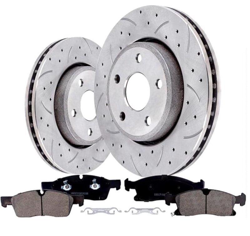 VIPCAR Front Brake Kits With Pads And Rotors Compatible With Dodge Durango 2014-2020,For Jeep Grand Cherokee 2011-2020; Except Heavy Duty Brakes; Chrysler Brake Code Bry