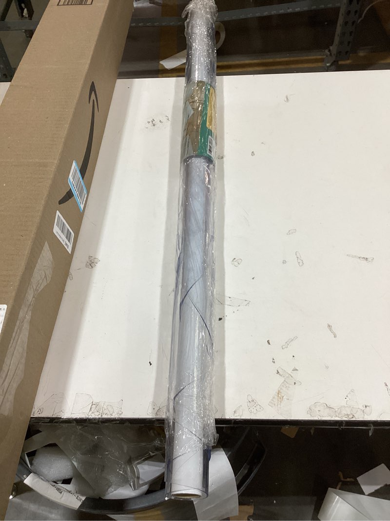 Condition photo showing Good Condition for 42 inch round clear table cover protector, 2mm thick, pvc, waterproof, dustproof, heat resistant clear 2mm 42" (round)