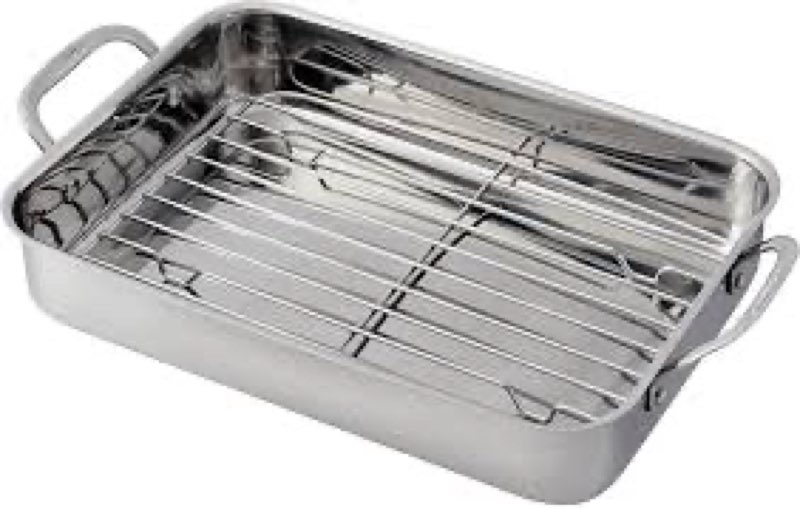 cuisinart 7117-14rr 14-inch chef's-classic cookware-collection, lasagna pan w/stainless roasting rac