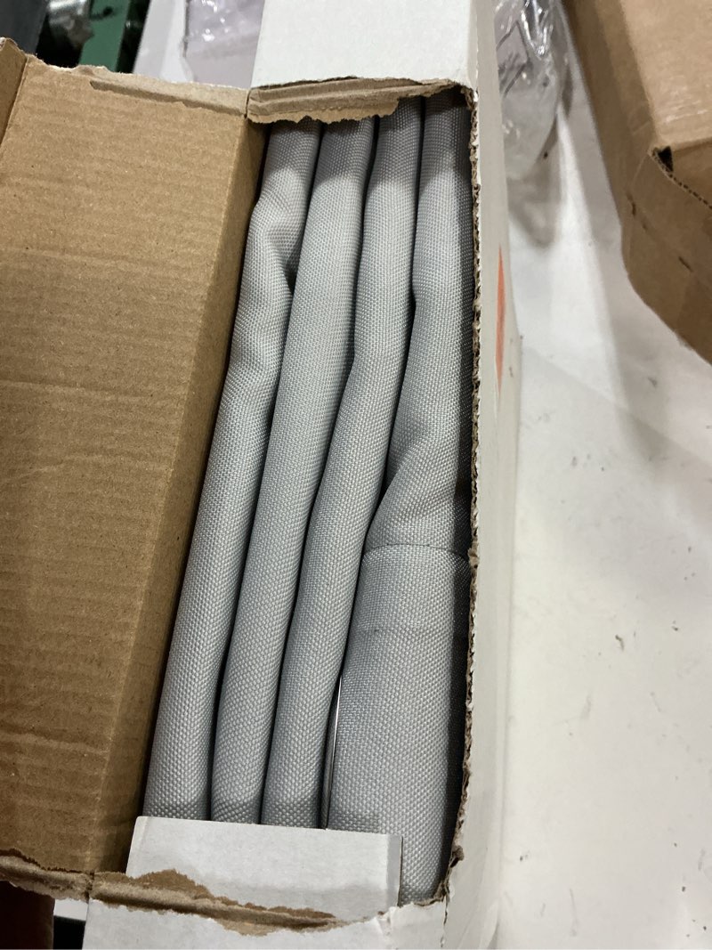 Condition photo showing New/Like New for bonzer outdoor curtains for patio waterproof thick privacy grommet light filtering outside curtains for porch pergola gazebo deck, 1 panel, 84w x 95l inch, silver silver 84"w x 95"l (pack of 1)
