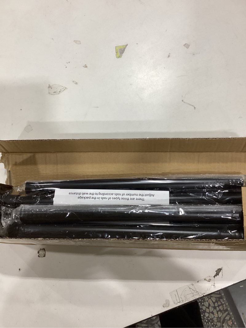 Condition photo showing Good Condition for Black Shower Curtain Rod 31 to 80 Inch,1 Inch Diameter Adjustable Spring Tension Stainless Steel Telescoping Rod,Easy Install,No Rust 31-80 Black
