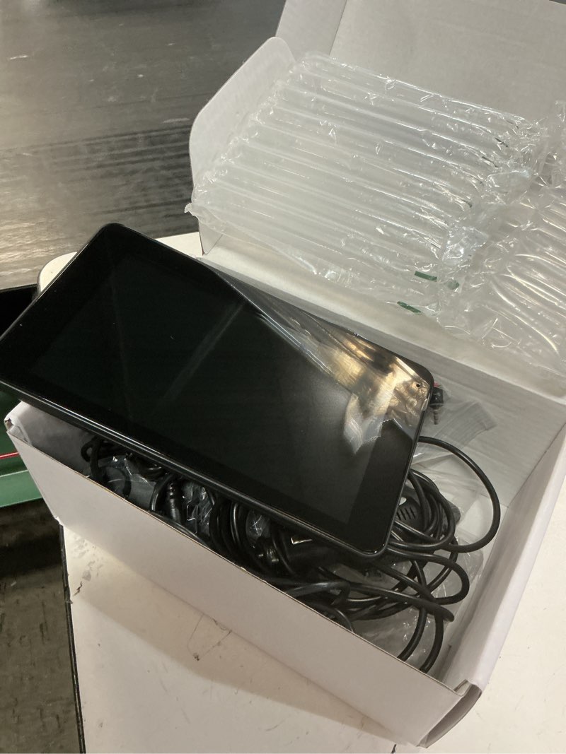 Condition photo showing Good Condition for portable wireless with apple carplay and android auto screen for car, 7" hd touch screen car stereo with mirror link, bluetooth 5.2, backup camera, aux,fm transmitter for all vehicle