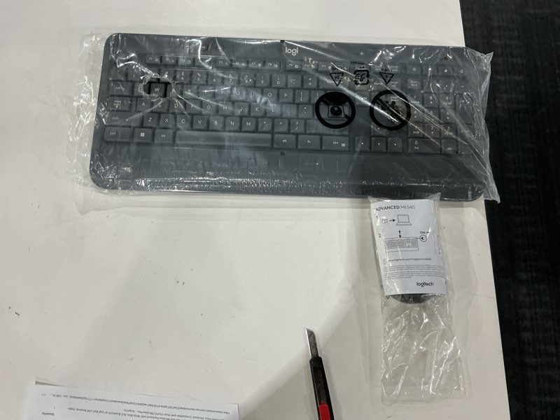 Condition photo showing New/Like New for Logitech MK540 Advanced Wireless Keyboard and Mouse Combo for Windows, 2.4 GHz Unifying USB-Receiver, Multimedia Hotkeys, 3-Year Battery Life, for PC, Laptop 2024 Model