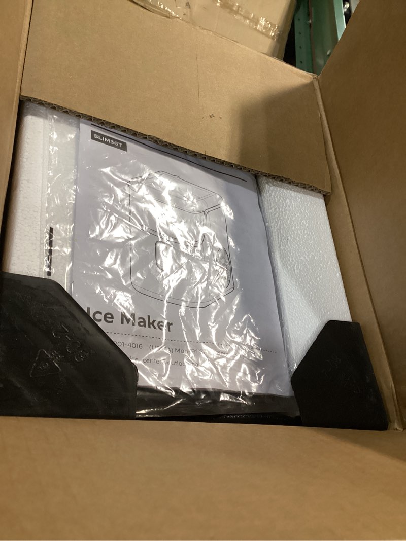 Condition photo showing New/Like New for Totnz Nugget Countertop Ice Maker, Chewable Pellet Ice Machine with 35lbs for Home Kitchen Officce Stainless Steel-IM36 1.1 L