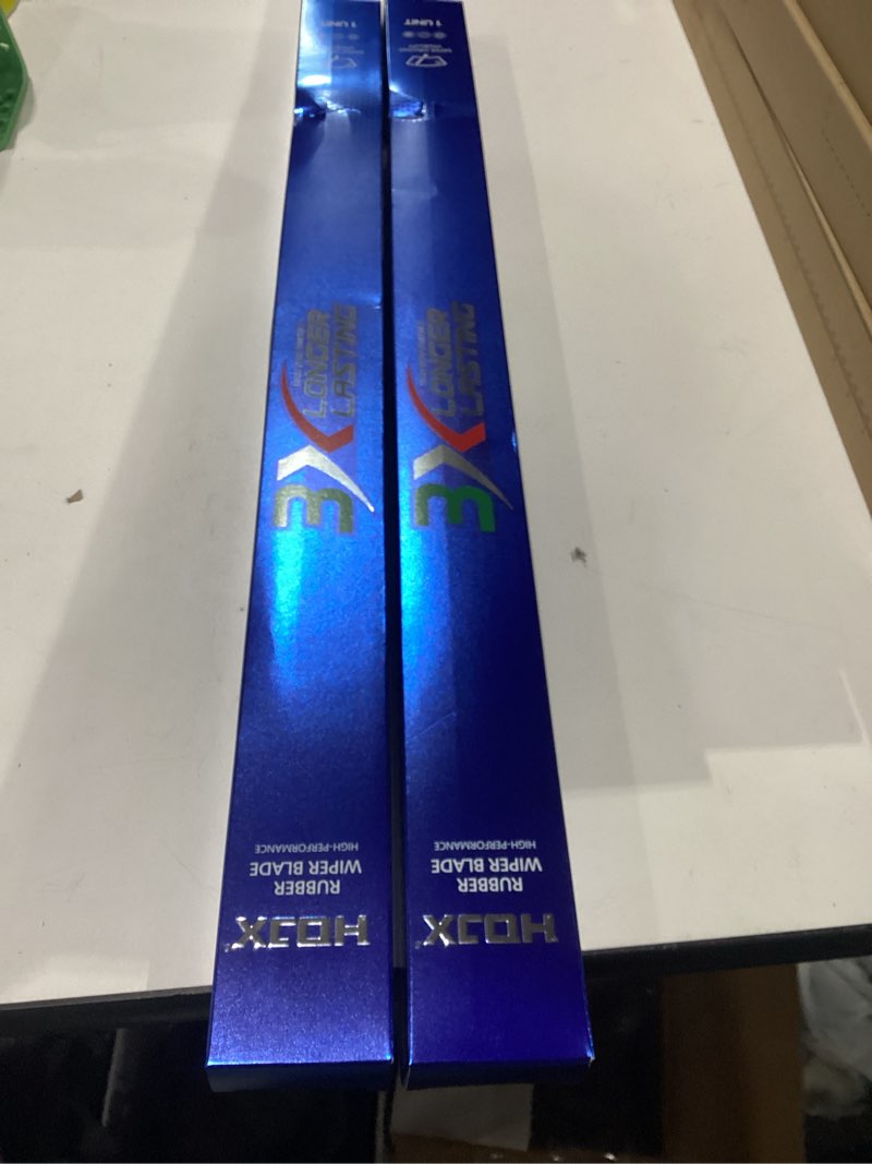 Condition photo showing New/Like New for quiet front windshield wiper blades 24 inch set of 2, oem quality all-season windshield wipers,u&j-hook for my car/automotive replacement, easy to install oem replacement parts front