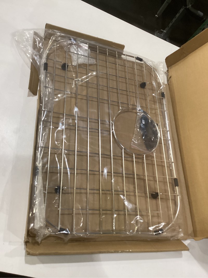 Condition photo showing Good Condition for Serene Valley Sink Bottom Grid 19-1/16" x 13-5/8”, Rear Drain with Corner Radius 3-1/2", Sink Protector NLW1914R