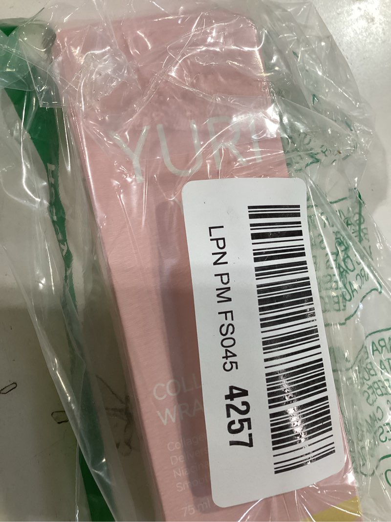 Condition photo showing Good Condition for official yuri collagen overnight wrapping peel off face mask, overnight collagen face mask easy peel off facial mask skin care night mask, reduce fine lines & dullness, anti-aging skin car