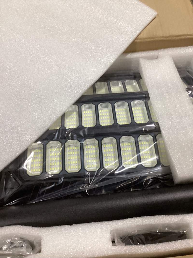 Condition photo showing Good Condition for Deepn Solar Street Light, Commercial Grade Solar Lights Outdoor IP67 Waterproof, 8700W LED Flood Security Lights Motion Sensor & Dusk to Dawn Outdoor Lighting for Parking Lots, Streets & Yard, 2 Pack