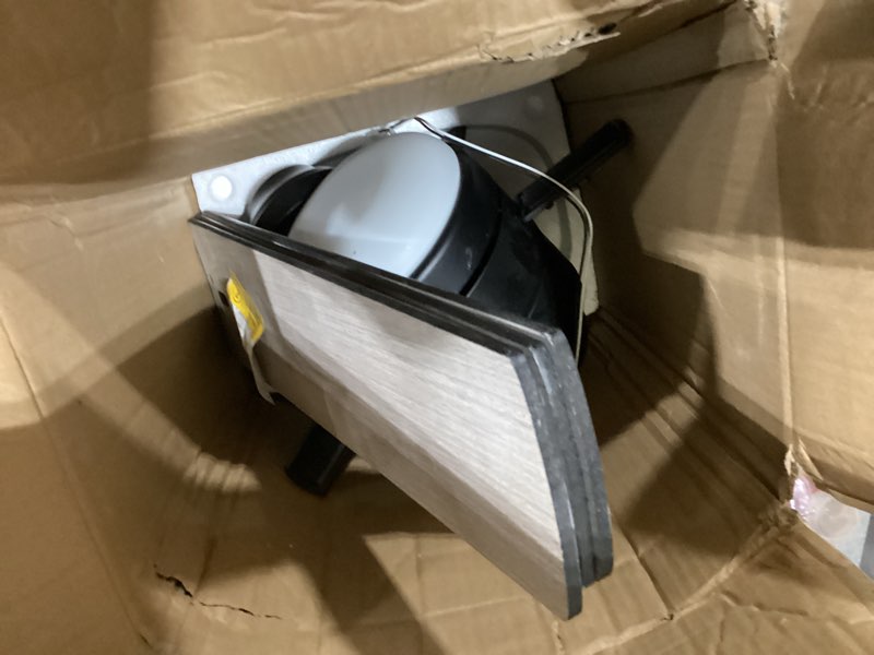 harbor breeze flanagan iii 52-in matte black with gray/driftwood blades adjustable white led