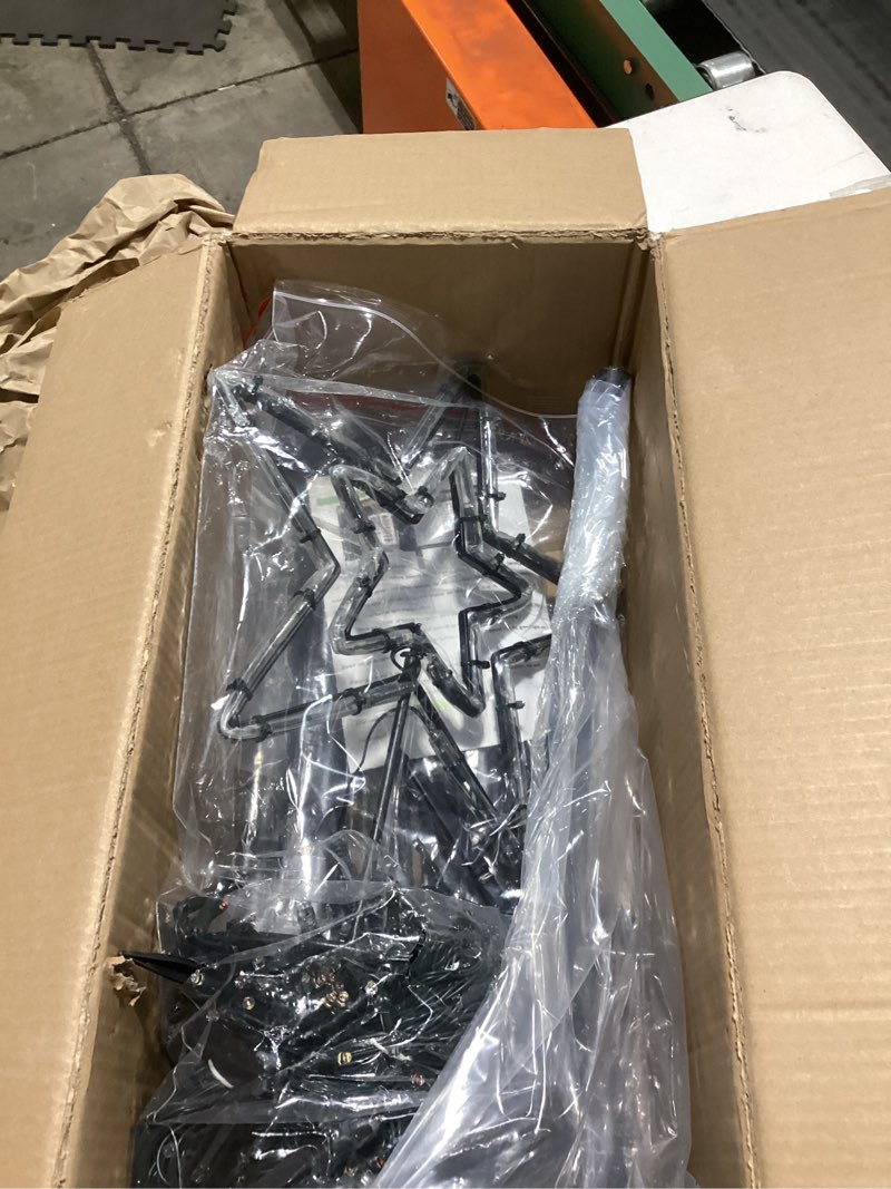 Condition photo showing As Is for Christmas Decorations Christmas Tree Lights 10Ft Outdoor Star Lights Decor Waterproof Warm White & Multicolor