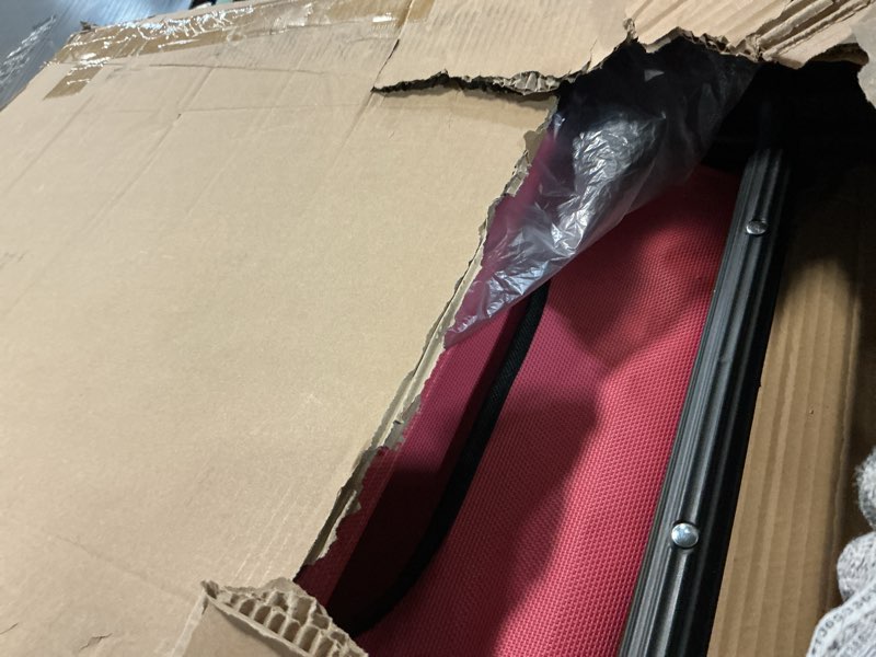 Condition photo showing Good Condition for foldable bbl chair with hole position lawn chair for bbl lounge after surgery recovery bed for patio garden poolside outdoor yard beach (pink)