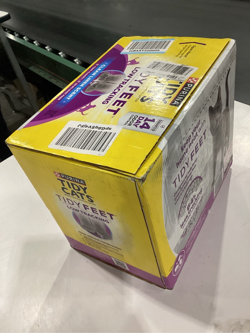 Condition photo showing New/Like New for Purina Tidy Cats Performance Plus Tidy Feet Low Tracking Unscented Clumping Multi Cat Litter - 22 lb box