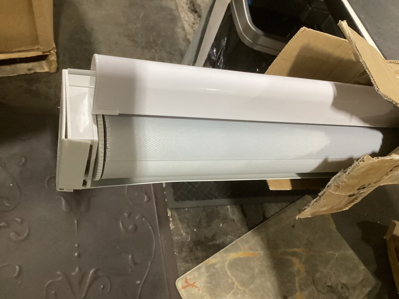 Condition photo showing Good Condition for luckup cordless zebra blinds roller shades for windows-dual layer high shading blinds with valance high shading day night privacy blackout fabric, 39" w x 72" h, white 39"w x 72"h white-blackout