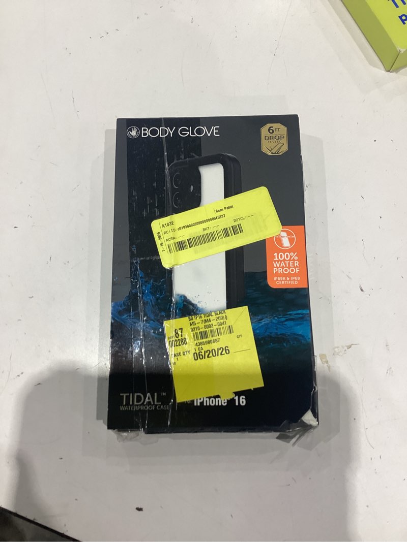 body glove tidal waterproof case iphone 16 / black