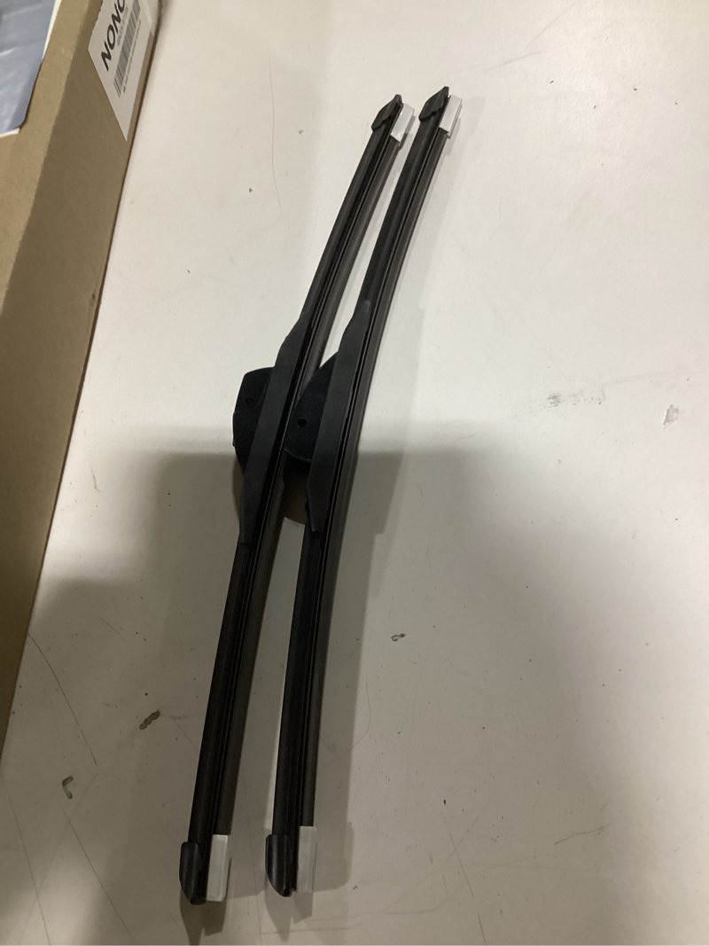 Condition photo showing As Is for trico gold 18" + 18" premium automotive replacement windshield wiper blades (set of 2), passenger and driver side all-weather beam wiper blades for select vehicle models 18" + 18" pair pack premium