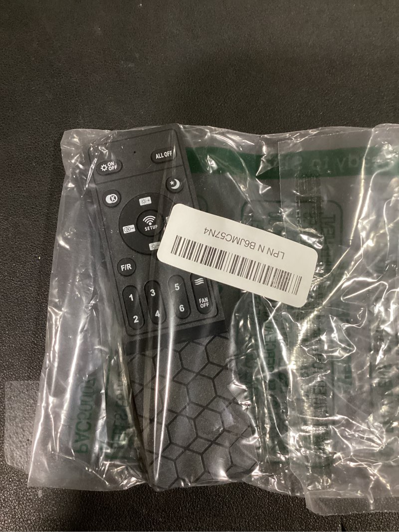Condition photo showing As Is for Remote Control for Ceiling Fan with Light, Compatible LP-FSD01, LP-FSD02, LP-FSD03, LP-FSD04, LP-FSD05, LP-FSD06, Ceiling Fan with Light Remote Control