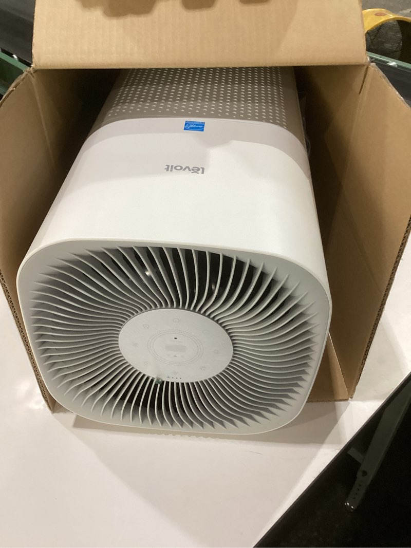 Condition photo showing New/Like New for LEVOIT Air Purifiers for Home Large Room Up to 2933 Ft² With HEPA Sleep Mode, AHAM VERIFIDE, Smart WIFI, PM2.5 Monitor, 3-in-1 Filter For Smoke, Pet Allergies, Dust, Alexa Control, Core 600S-P, White Core 600S-P White, NOT TESTED