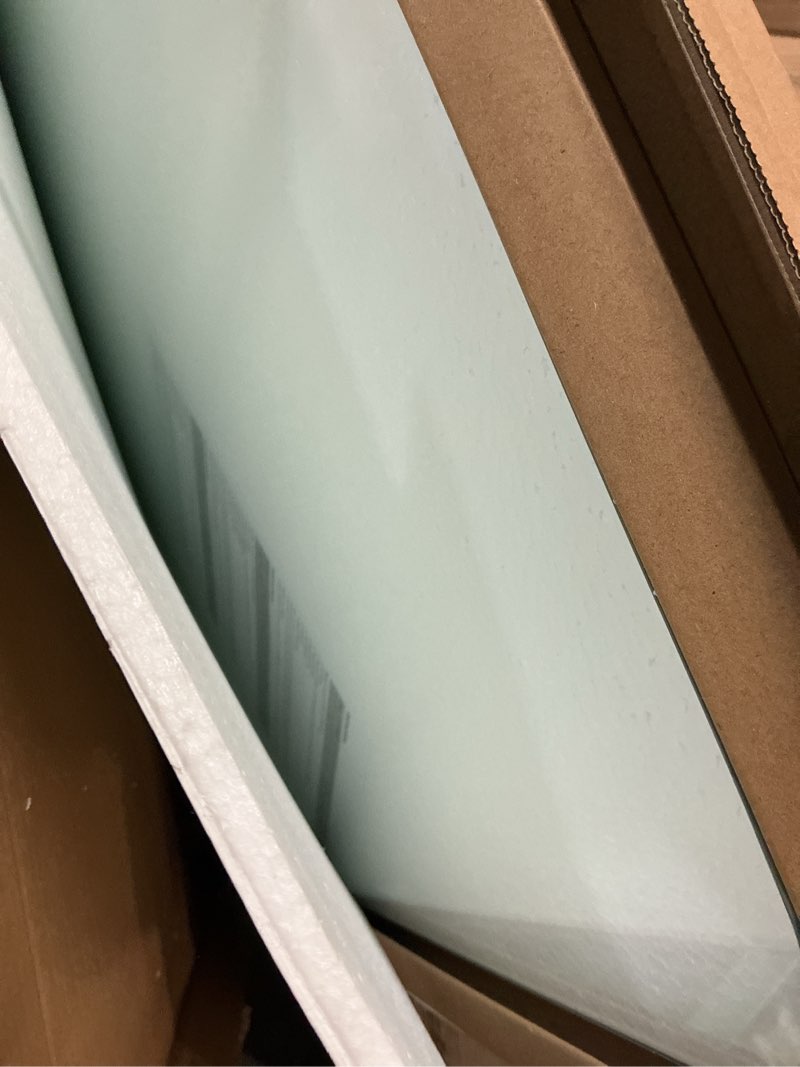 Condition photo showing Good Condition for lorell tempered glass chairmat, 46" width x 36" depth x 0.25" thickness, clear, 1 each rectangular 46" x 36"