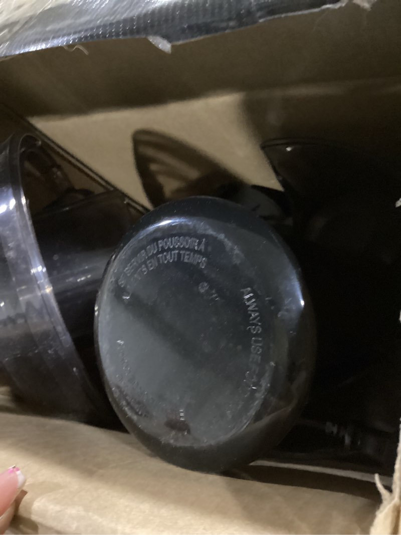 Condition photo showing As Is for Hamilton Beach Juicer Machine, Big Mouth 3” Feed Chute for Whole Fruits and Vegetables, Easy to Clean, Centrifugal Extractor, Vegetable & Fruit Juicer, BPA Free, 800W Motor, Black Black 800W Motor