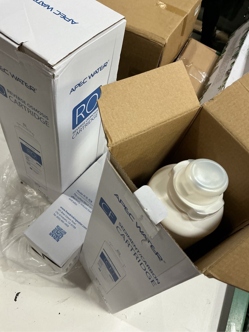 Condition photo showing Good Condition for apec water ro replacement filters complete set for rotl-600 tankless ro system apec rotl-600 only 1-3 stage set