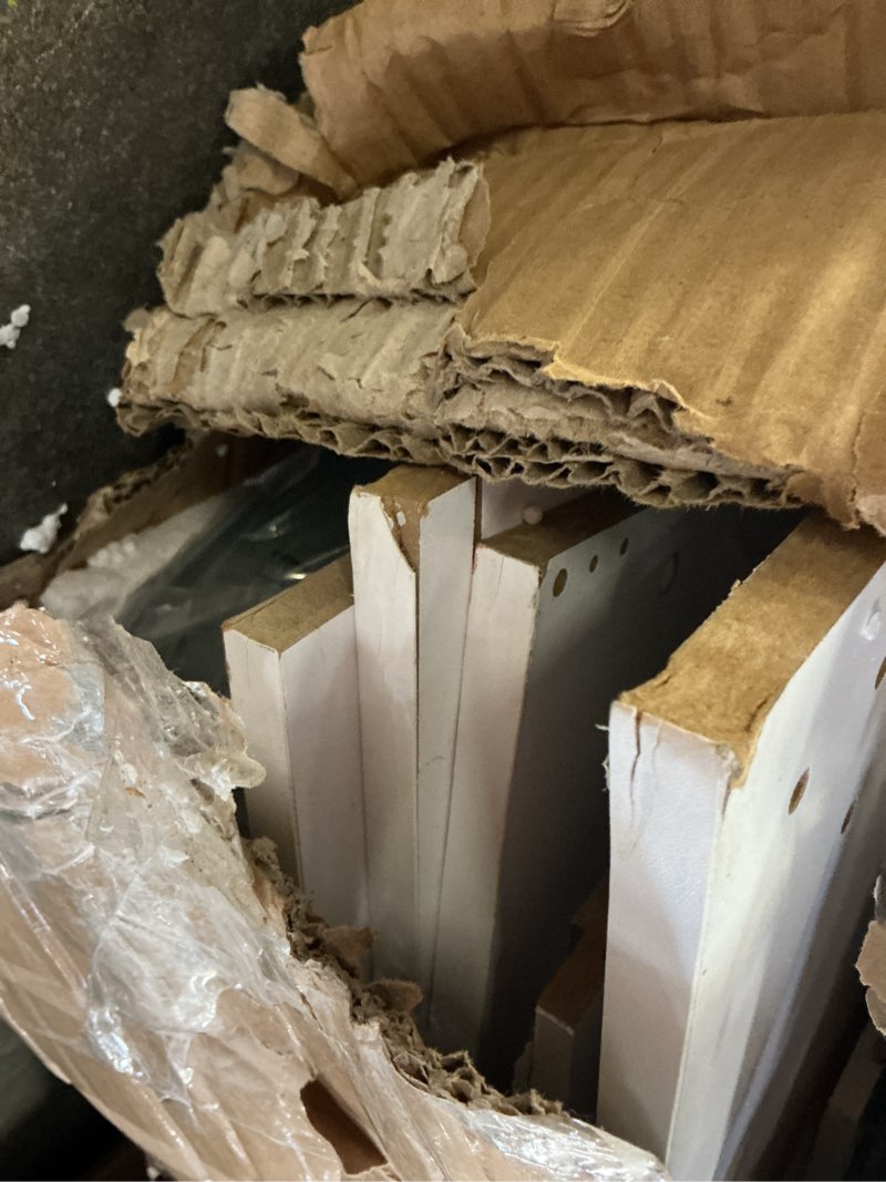 Condition photo showing As Is for melissa & doug wooden chef's kitchen set for kids with play kitchen accessories & “ice” cube dispenser, preschool learning toys for girls & boys 3+, cloud white - fsc certified cloud single