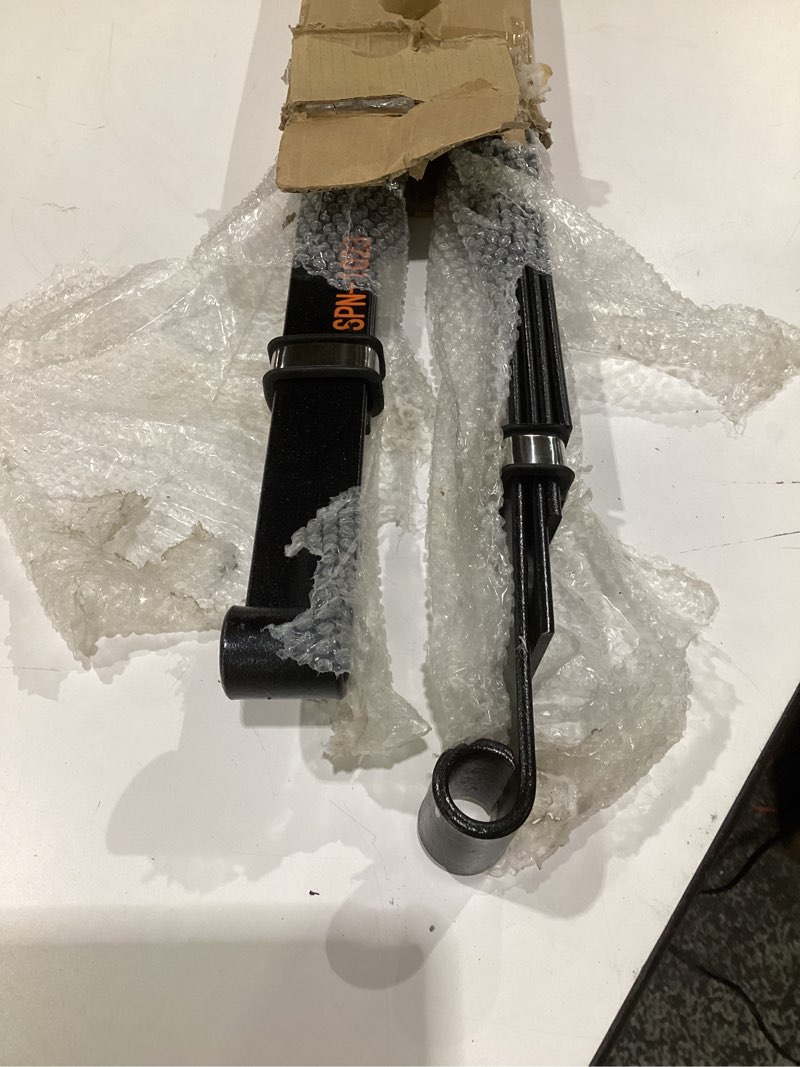 Condition photo showing As Is for (similar to stock photos, missing parts)heavy duty rear 4-leaf springs kit for club car precedent 2004-up, tempo 2017-up, onward 2017-up golf cart, replaces #102509301 102513001 included bushing sleeve u bolt, provide smoother ride