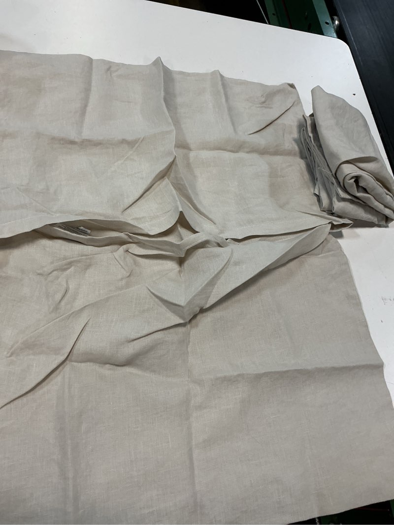 Condition photo showing Good Condition for quince european linen sham set of 2, standard, sand 20x26 in