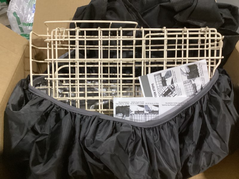 Condition photo showing Good Condition for Zacro Bike Basket Rear, Folding Metal Bicycle Basket, Large Quick Release Design Rear Bike Basket, E