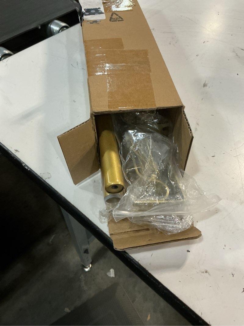 Condition photo showing Good Condition for gold decorative crystal curtain rods 2 pack:18-45" heavy duty adjustable window curtains rods for bedroom living room,brass golden modern girly acrylic drapery rod with sheer bling foil finials 18-45" ( 2pack ) gold