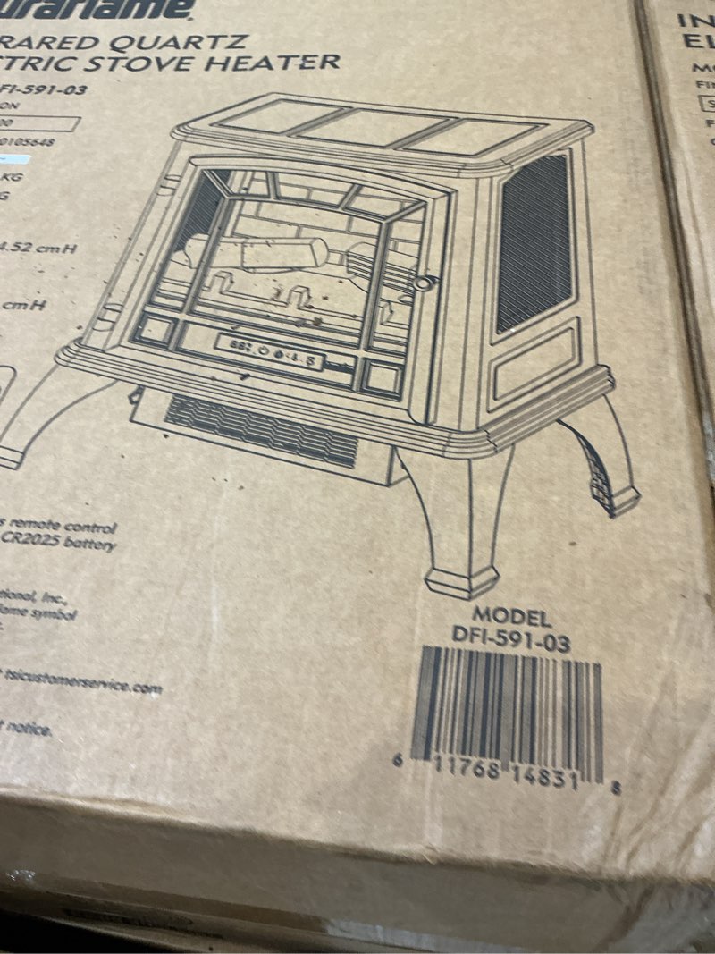 Condition photo showing Good Condition for duraflame infrared quartz electric stove heater - dfi-591-03 - cinnamon