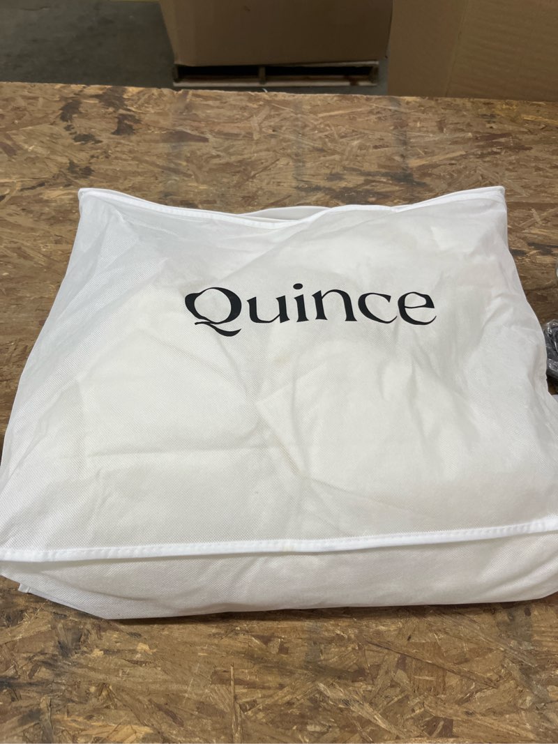 Condition photo showing Good Condition for organic brushed cotton duvet cover set, king/cal king, ivory