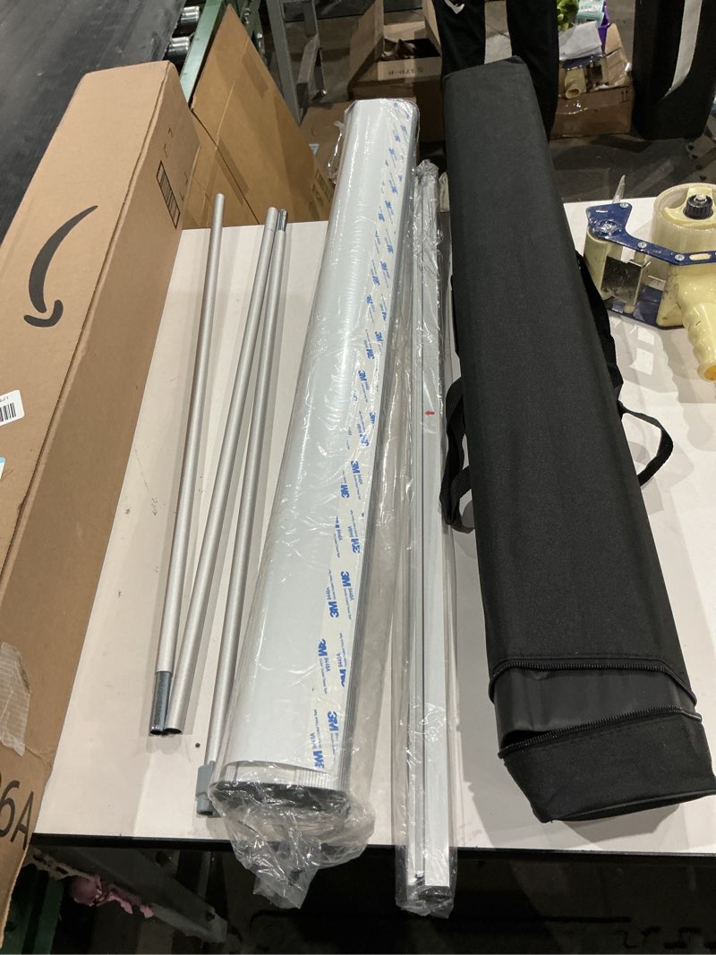 Condition photo showing Good Condition for retractable banner stand, advertising display, poster board 81"x33" (no graphics banner)