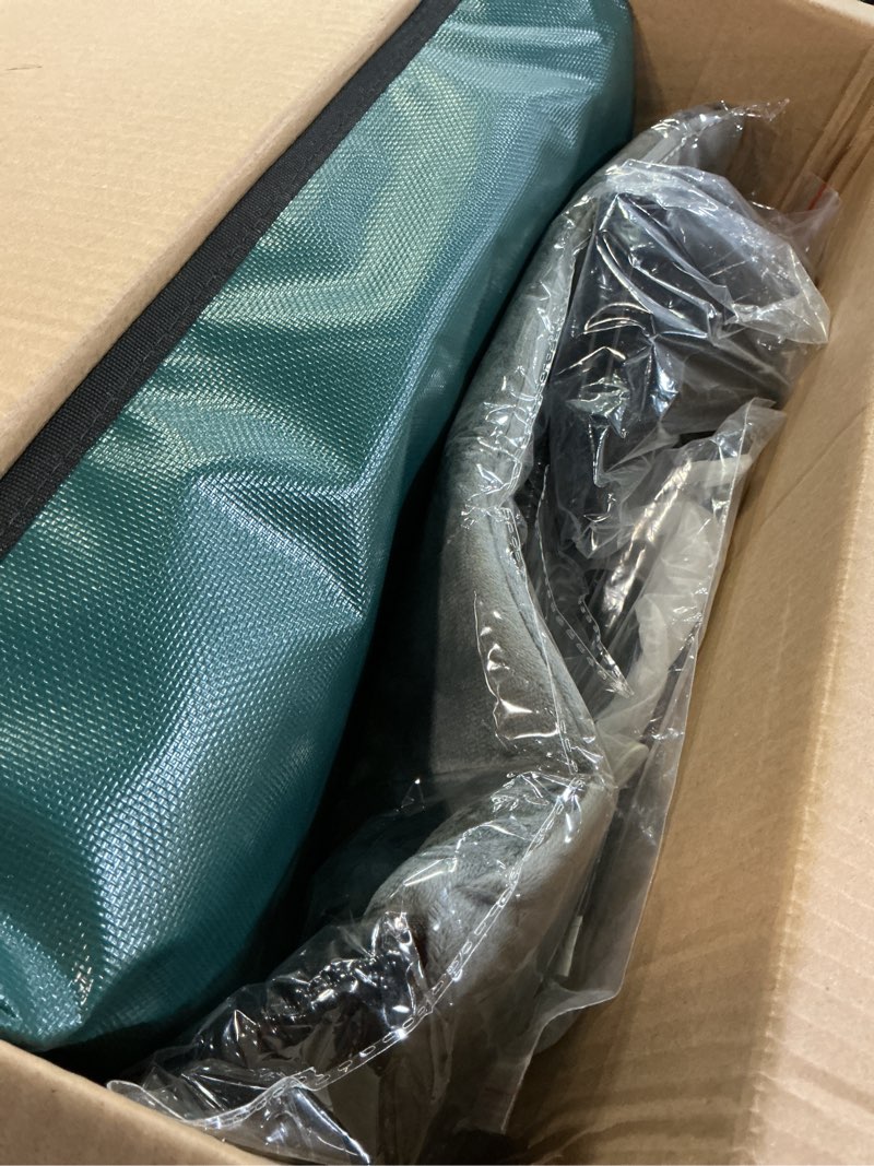 Condition photo showing Good Condition for indestructible heated cat house for outside winter, 100% waterproof, safe escape door, insulated outdoor cat shelter with heater for feral barn cat kitty (forest green, 13"x17"x18") forest green 13"x17"x18"