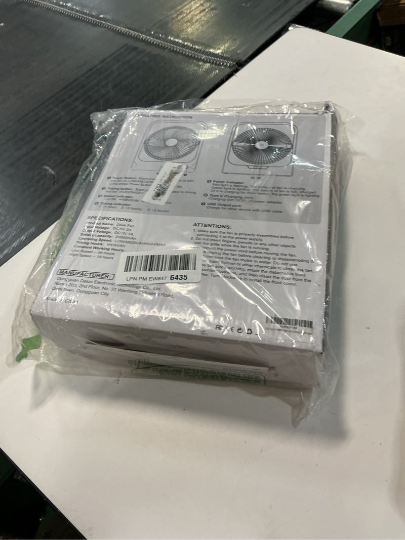 Condition photo showing Good Condition for 8-inch usb portable fan - 20800mah rechargeable battery operated fan (80hrs work time) - personal desk fans - battery powered fans use for bedroom, desktop, table, office, camping, and outdoor