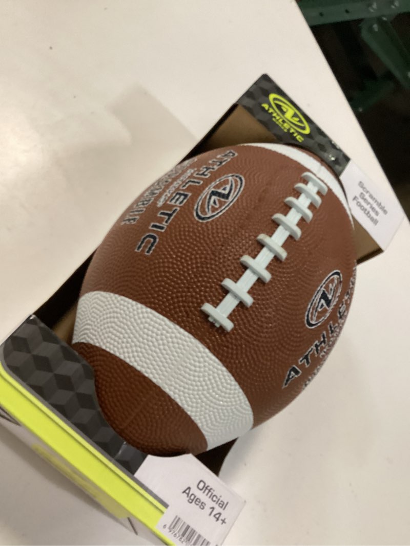 Condition photo showing Good Condition for athletic works rubber football official size