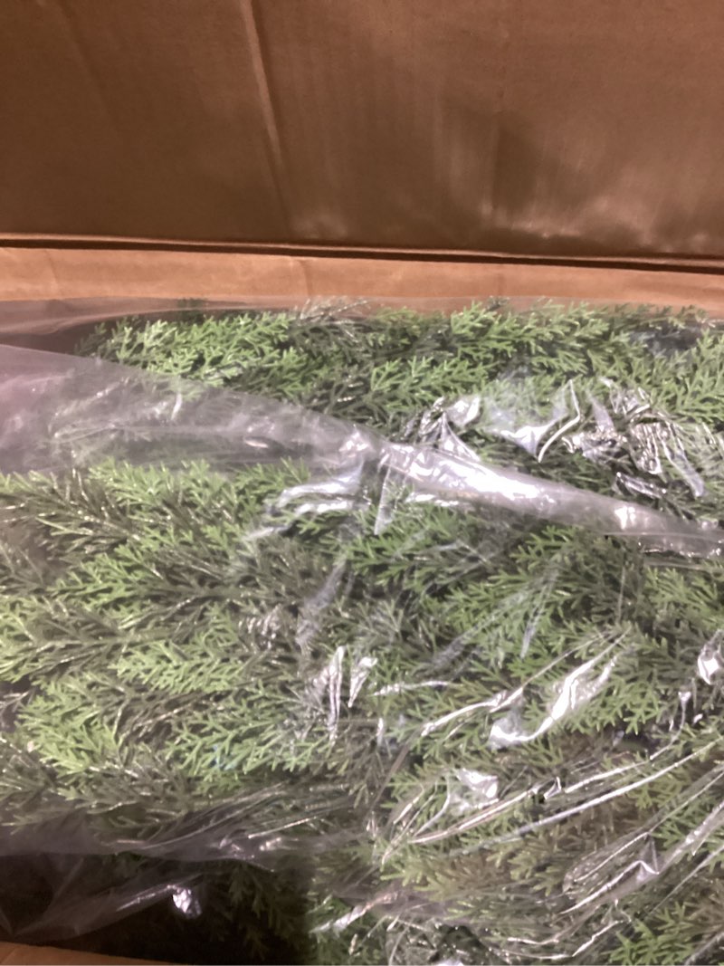 Condition photo showing New/Like New for 4FT Artificial Cedar Topiary Tree Lifelike Faux Cedar Pines Christmas Trees UV Rated Faux Shrubs Everygreen Plants for Front Porch Outdoor Decor Set of 2