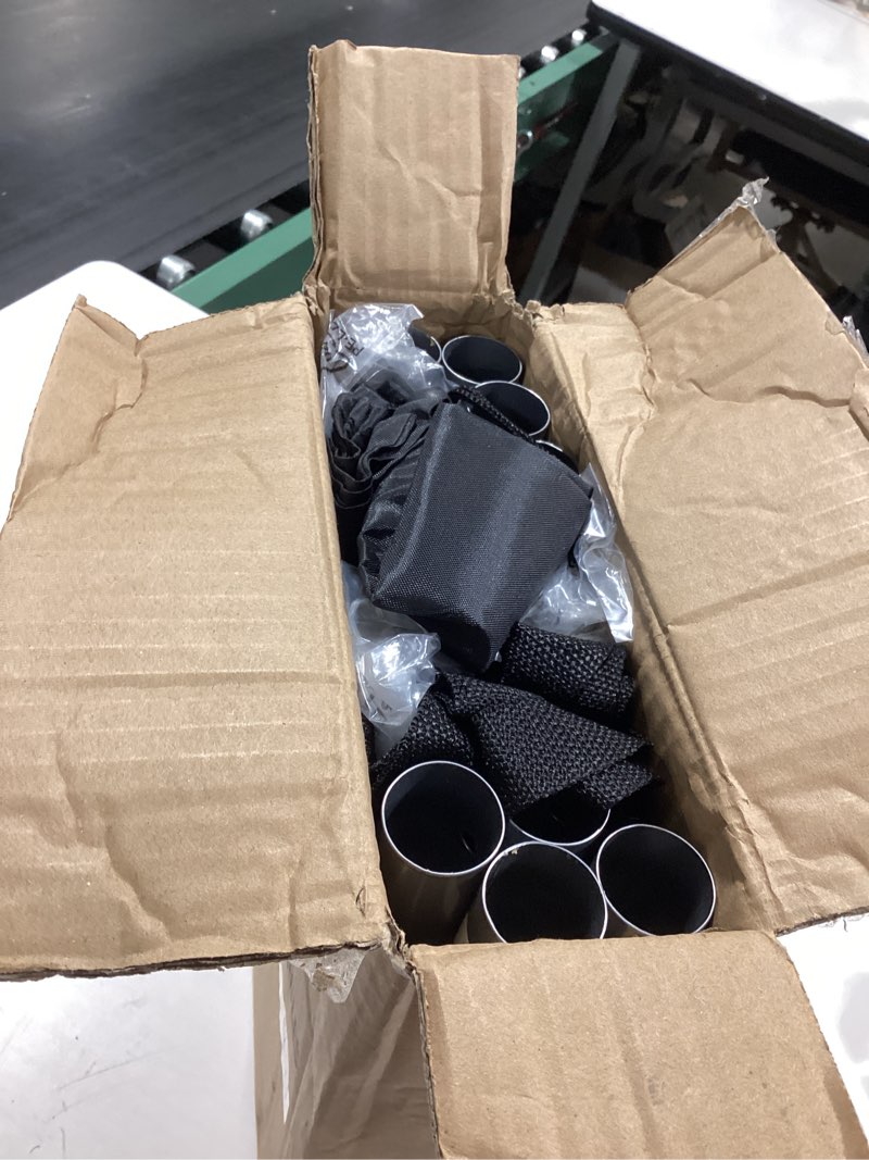 Condition photo showing New/Like New for 2 pack adjustable 1-1/8" d load-bearing steel boat cover support pole system with anti-uv straps, storage bag and 9" d stable abs base for pontoon/jon boat cover/bimini tops