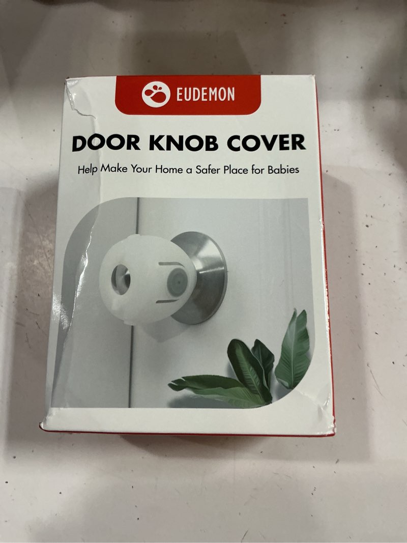 Condition photo showing New/Like New for mom's choice gold awards winner - eudemon 4 pack baby safety door knob covers door knob locks(not suit for all door knobs) 4 count (pack of 3)
