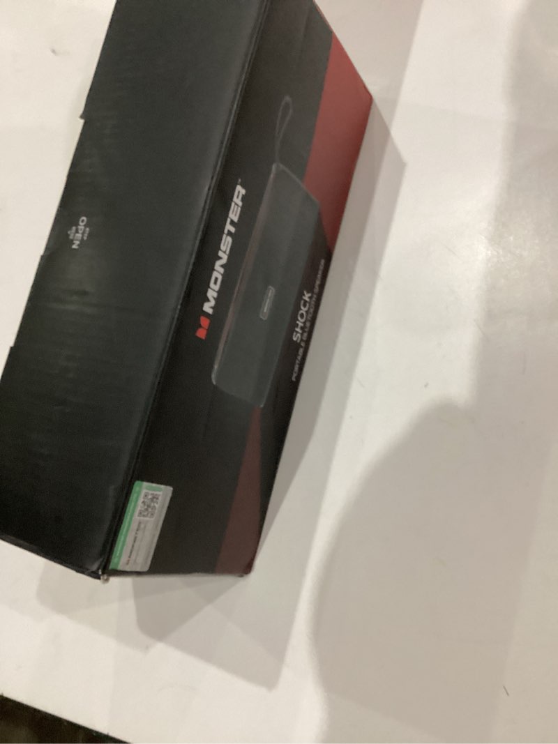 Condition photo showing New/Like New for monster shock portable bluetooth speaker, true wireless speaker, 30w loud stereo sound, ipx6 waterproof,17 hours playback, bluetooth 5.4 tws pairing,outdoor speakers with handle s22black