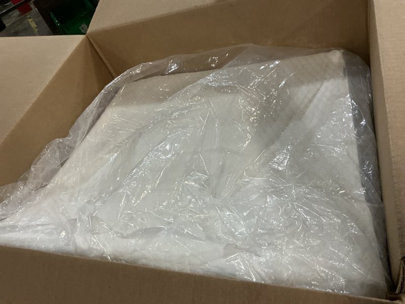 Condition photo showing Good Condition for ruqmuis wedge pillow for acid reflux, bed wedge pillow for headboard 10", pillow wedge for back pain relief, post surgery, elevated pillows for sleeping, snoring, triangle pillow with cover, white 24*24*10 inch white/grey