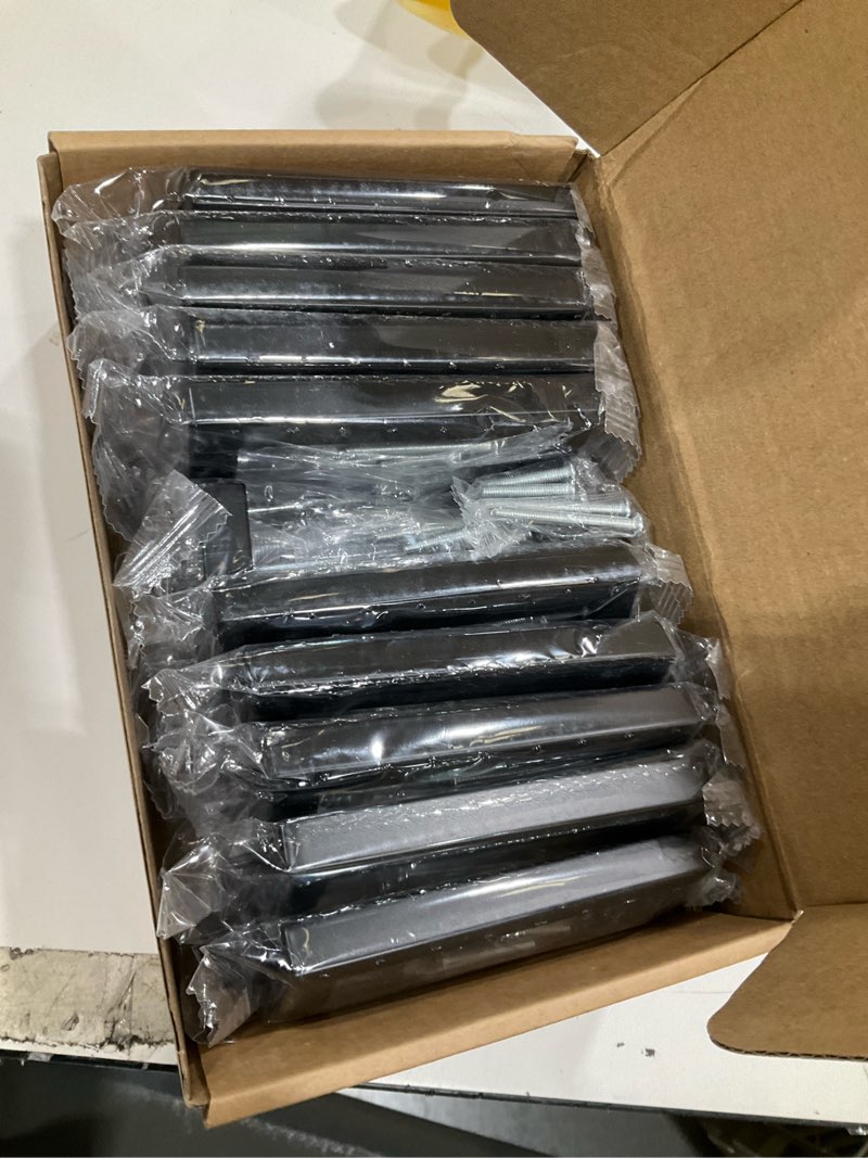 Redunest Cabinet Pulls Matte Black Cabinet Handles Square Drawer Pulls, 30 Pack 3-3/4 Inch Stainless