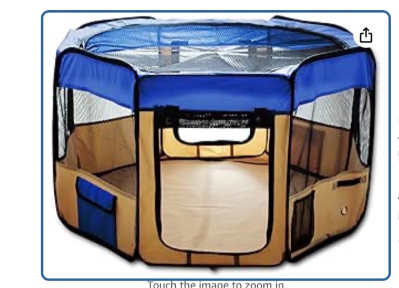 esk48-blue) pet exercise pen kennel, 48 inch, blue